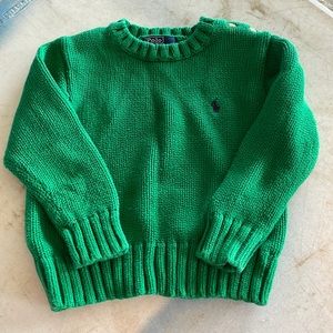 Kids Green Polo Sweater size 4